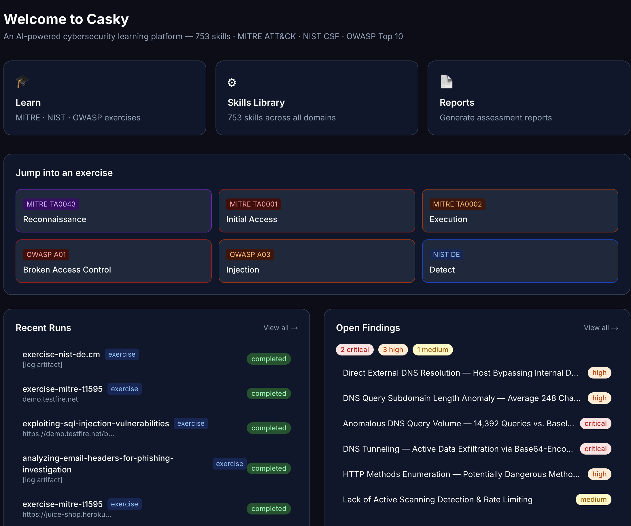 Real-time overview of your security work